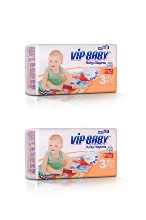 Vip Baby Active&soft 3 Midi 36 Adet 2li Set Bebek Bezi