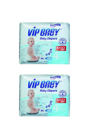Vip Baby Active&soft 4 Maxi Plus 30 Adet 2li Set Bebek Bezi