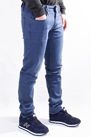 Colt  Jeans Perm 9133-199 Düşük Bel Mavi Dar Paça Erkek Jeans Pantolon