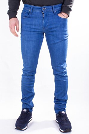 Colt Jeans Perm 9133-208 Düşük Bel Mavi Dar Paça Erkek Jeans Pantolon