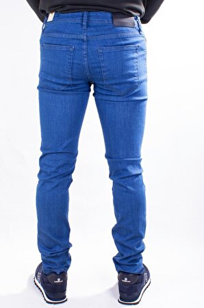 Colt Jeans Perm 9133-208 Düşük Bel Mavi Dar Paça Erkek Jeans Pantolon