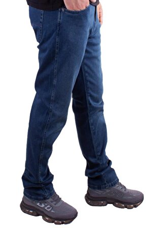 Twister Vegas 132-271 Mavi Yüksek Bel Rahat Paça Erkek Jeans Pantolon