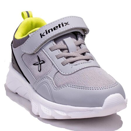 Kinetix FenderBB Gri Yeşil Ortopedik Günlük Erkek Çocuk Spor Ayakkabı