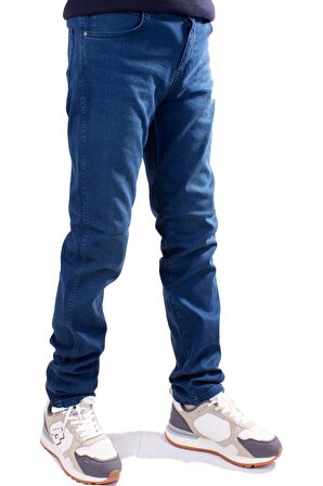 Twister Vegas 724-02B Mavi Yüksek Bel Rahat Paça Erkek Jeans Pantolon