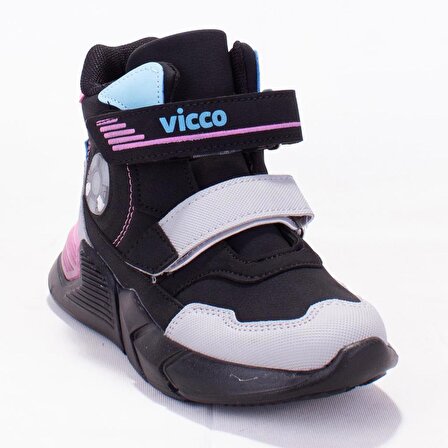 Vicco Sumo 946F21K207 Siyah Pembe Outdoor Işıklı Kız Çocuk Spor Bot