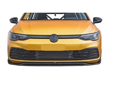Volkswagen Golf 8 Ön Lip 2 Parça PLASTİK PARLAK SİYAH
