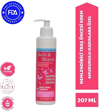 BATH&BEAUTY SHAVE CREAM WOMAN - KADIN TIRAŞ KREMİ AHUDUDU 207 ML