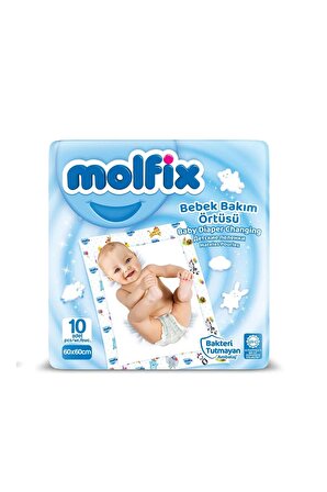 MOLFIX Bebek Bakım Örtüsü 60x60 cm 10 Adet
