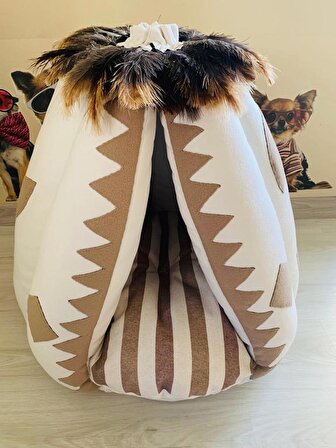 Mady Aksesuar Özel Tasarım Çadır Kedi Yuvası-Köpek Yatağı 60x70 cm 