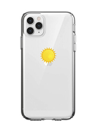 iPhone 11 Pro Sun Tasarımlı Şeffaf Telefon Kılıfı