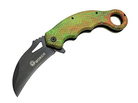 Böker Bukalemun 471B Karambit Kamp Çakı 20 cm - Plastik Sap