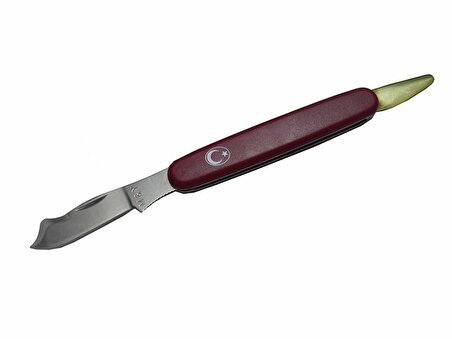 MY 004 Bağ / Bahçe/ Aşı Çakı Bıçağı 20 cm - Türk Bayraklı Plastik Sap