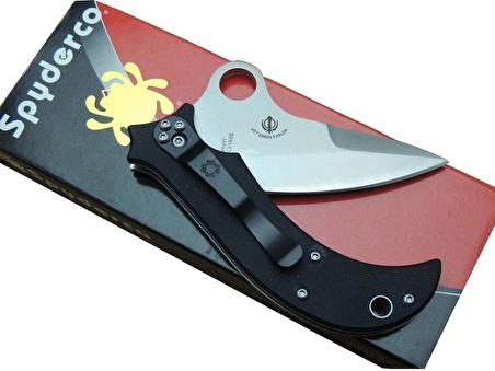 Spyderco VG-10 Khalsa Kamp Çakı 18 cm, Kemerlikli