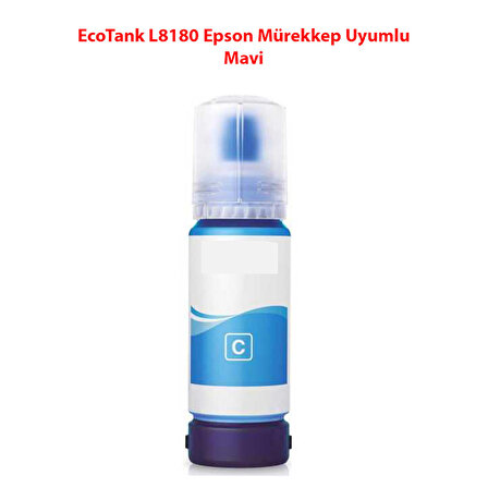 EcoTank L8180 Epson Mürekkep Uyumlu Mavi (6200 Sayfa) 2 YIL GARANTİ