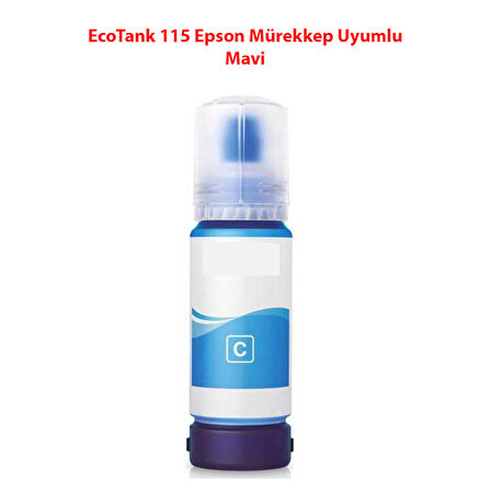 EcoTank 115 Epson Mürekkep Uyumlu Mavi (6200 Sayfa) 2 YIL GARANTİ