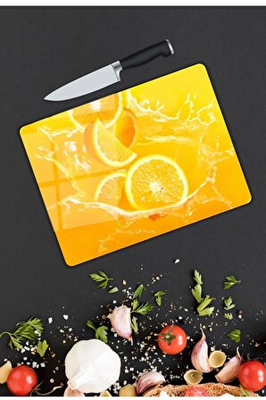 Limon | Cam Kesme Tahtası |  25 x 35 cm