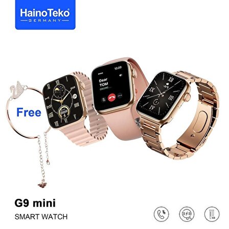 Haino Teko Germany G9 Mini 3 Kordonlu Ve Aksesuar Hediyeli Bayan Akıllı Saat