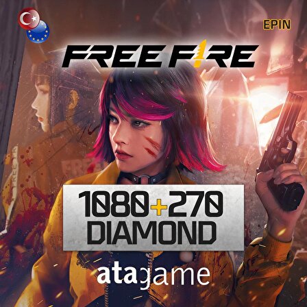 Free Fire 1080 + 270 Elmas EU/TR