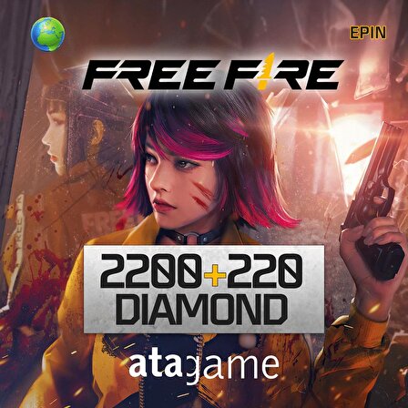 Free Fire 2200 + 220 Elmas GLOBAL