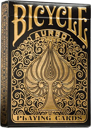 Bicycle Aureo Black İskambil Oyun Kart Destesi - Siyah