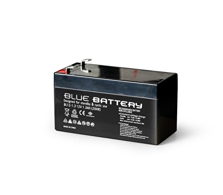 Blue Battery 12 Volt 1.3 Amper Bakımsız Kuru Akü Ups Aküsü