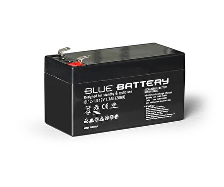 Blue Battery 12 Volt 1.3 Amper Bakımsız Kuru Akü Ups Aküsü