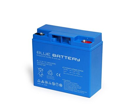 Blue Battery 12v 18 Ah Kuru Tip Akü