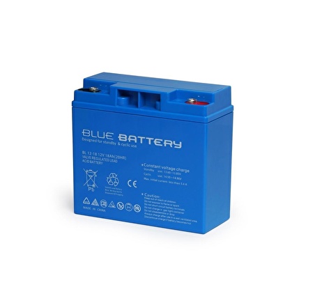 Blue Battery 12v 18 Ah Kuru Tip Akü