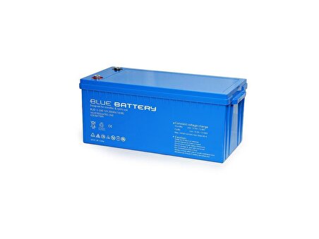 Blue Battery 12 Volt 200 Amper Jel Akü Derin Döngü