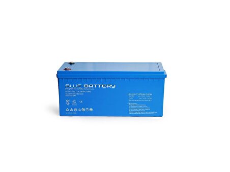 Blue Battery 12 Volt 200 Amper Jel Akü Derin Döngü
