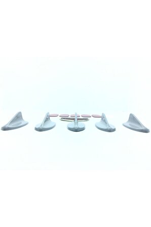 5 Li Mini Shark Balina Anten Seti Gri