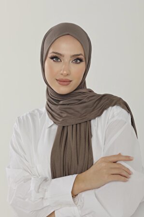 Ağaç Kabuğu Luxury Penye Şal - Kadın Tesettür Jersey Hijab Lycra Shawl