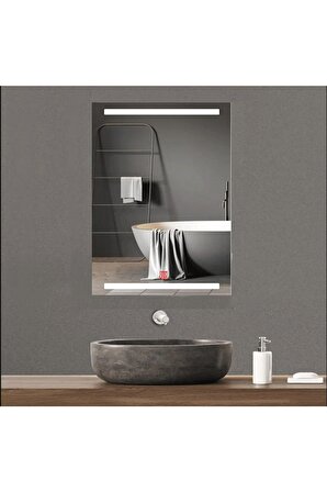 60x80 cm Buğu Çözücülü Kumlamalı Banyo Aynası