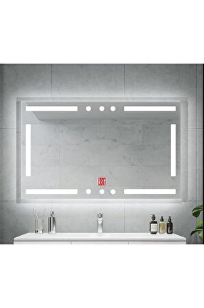 (h)60x80 cm Buğu Çözücülü Kumlamalı Banyo Aynası
