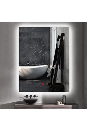 80x120(h) cm Buğu Çözücülü Ledli Banyo Aynası
