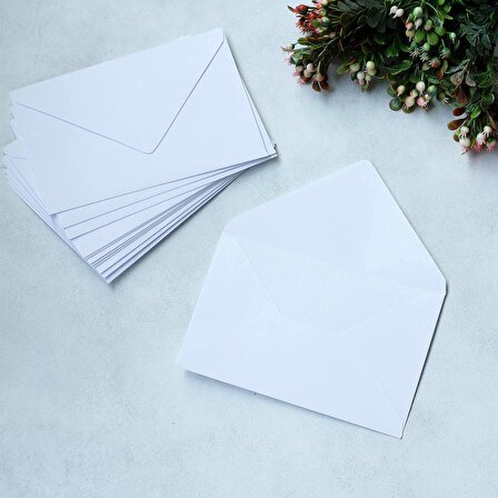 Beyaz zarf, 10.5x15.5 cm  10 adet