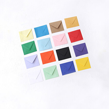 Minik zarf, 7x9 cm  10 adet (Kraft)
