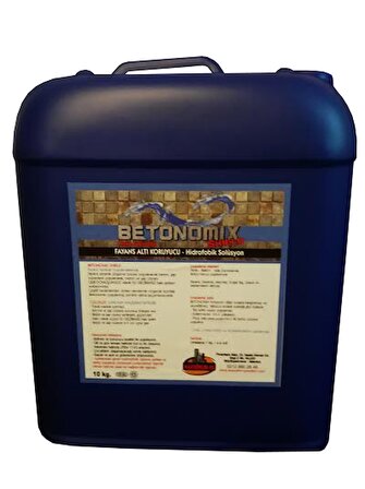 BETONOMIX SHIELD-Şap Koruyucu Su İtici Solüsyon 10 kg