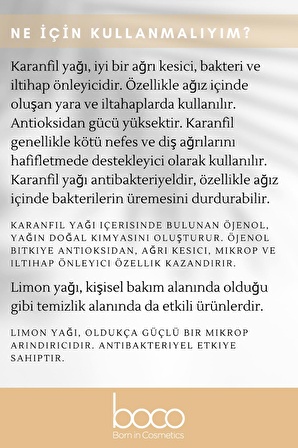 2li Difuser Karışımı Antibakteriyel Yüzey Temizleme Karanfil & Limon Uçucu Yağı %100 Saf Uçucu Yağı