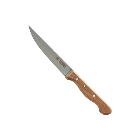 Şahin Bursa Paslanmaz Sebze Bıçağı 12 cm, Ahşap Sap