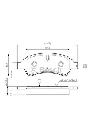 0986tb2408-0986494027 Ön Balata P206-p207-p307-partner-berlıngo-arka Disk Balata