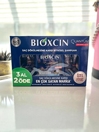 Bioxcin Quantum Şampuan 3 Al 2 Öde (KURU-NORMAL SAÇLAR) 3X300ml