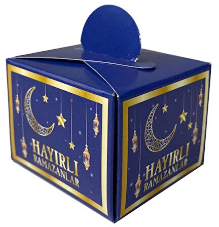 Benim Marifetlerim Hayırlı Ramazanlar Karton Kutu Lokumluk 25 Adet