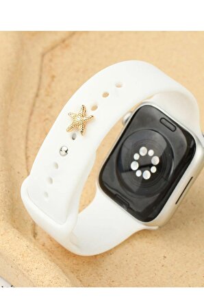 Apple Watch Uyumlu Deniz Yıldızı Figürlü Akıllı Saat Aksesuarı Pin Charm