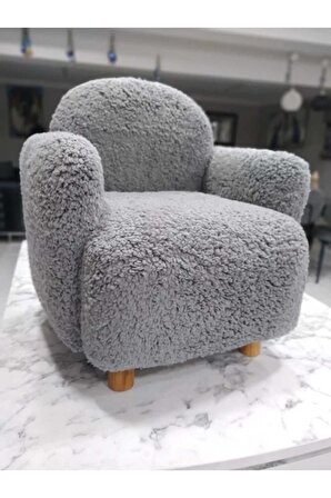 Teddy Ahşap Ayaklı Çocuk Bebek Koltuğu Sandalyesi