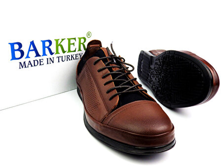 Barker 708 Rahat ve Dayanıklı Günlük Erkek Ayakkabı Taba