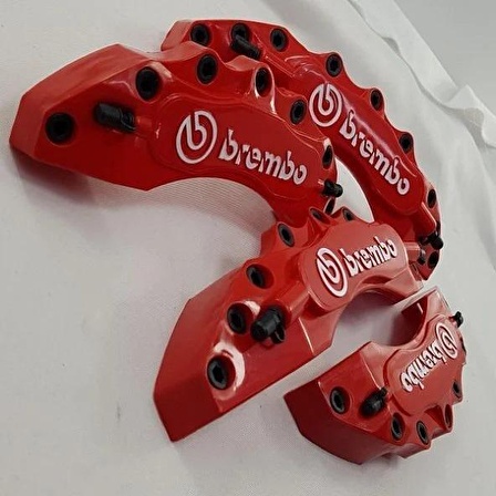 Kaliper Kapağı Brembo Kabartmalı 4'lü Set Kırmızı