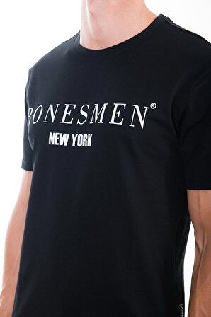 Bonesmen Yuvarlak Yaka T-shirt "BONESMEN NEW YORK"