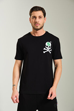 BONESMEN Yuvarlak Yaka T-shirt "Dollar Skull"