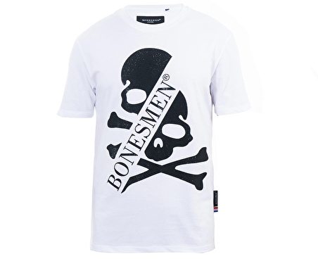 Yuvarlak Yaka T-shirt "Parlak Skull"